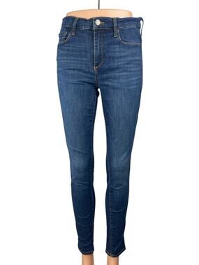 GAP 1969 True Skinny Women's Blue Mid Rise Slim Fit Denim Jeans Pants Size 28
